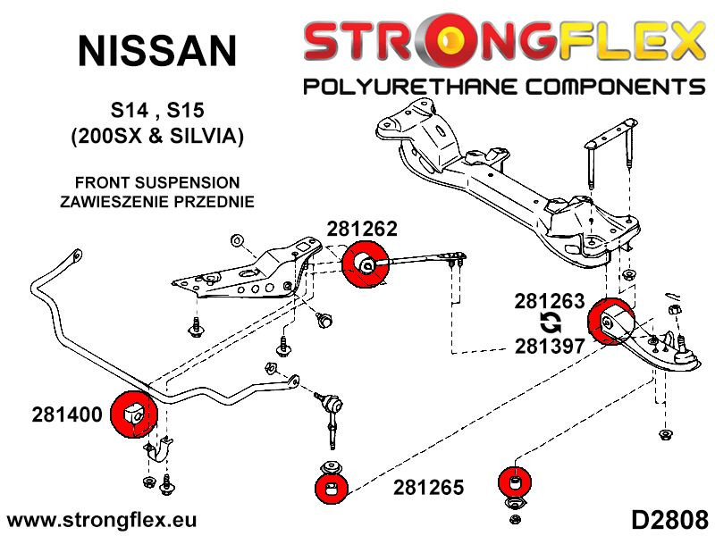 Bras de contrôle de la piste interne avant 34mm sport