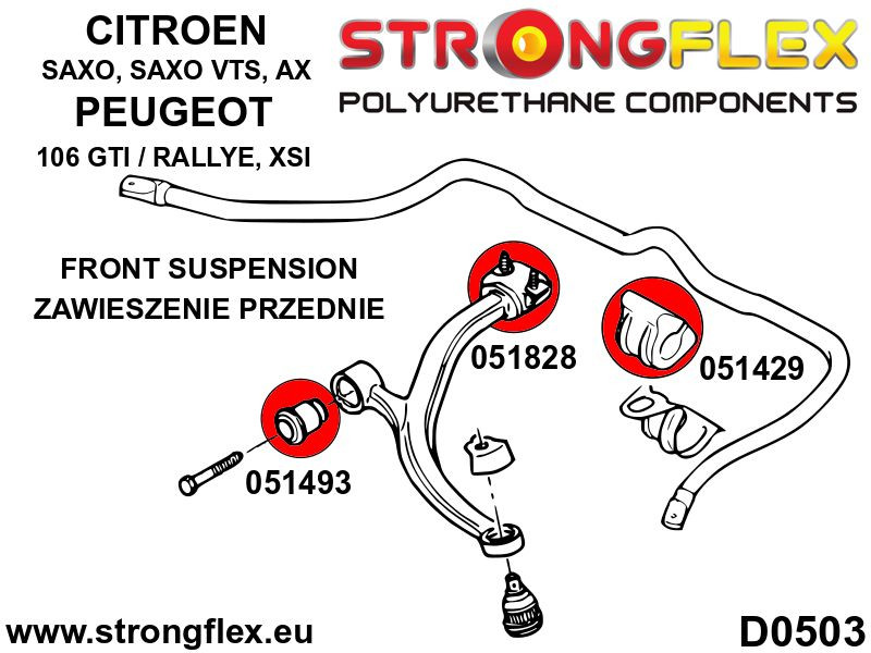 Bras de commande avant - sport de brousse d'arrière