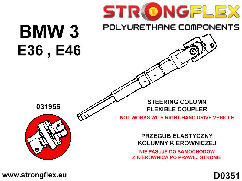 Colonne de direction Sport de coupleur flexible