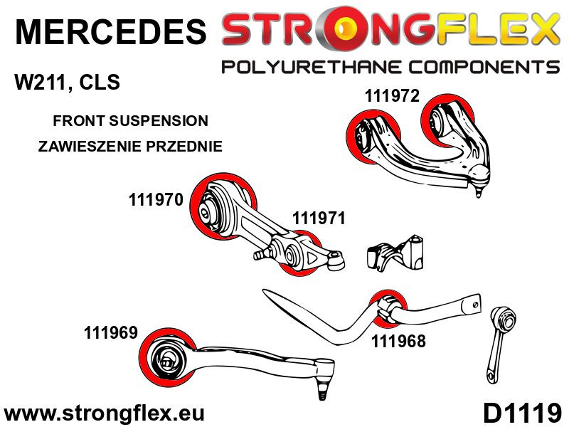 Kit de brousse de suspension avant