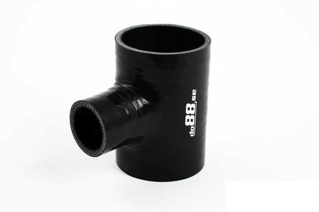 Tuyau en silicone noir T 1,5 '' (38mm)