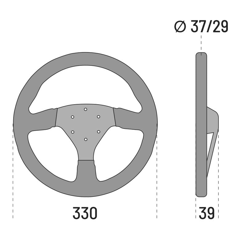 Sparco R383 Volant en daim