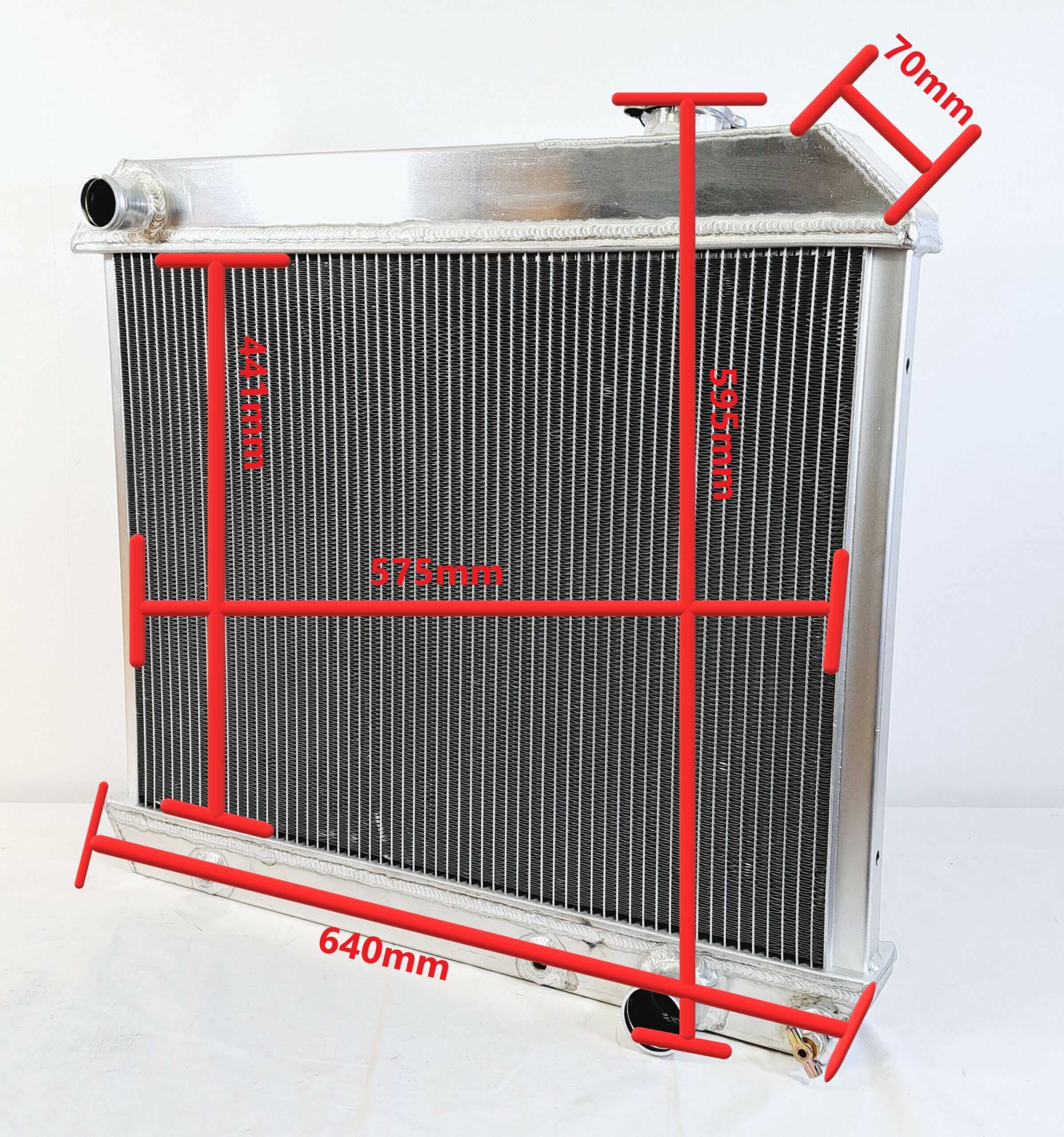 Radiateur Pontiac 61-66, Oldsmobile 65-66, Chevrolet Pickup 63-66
