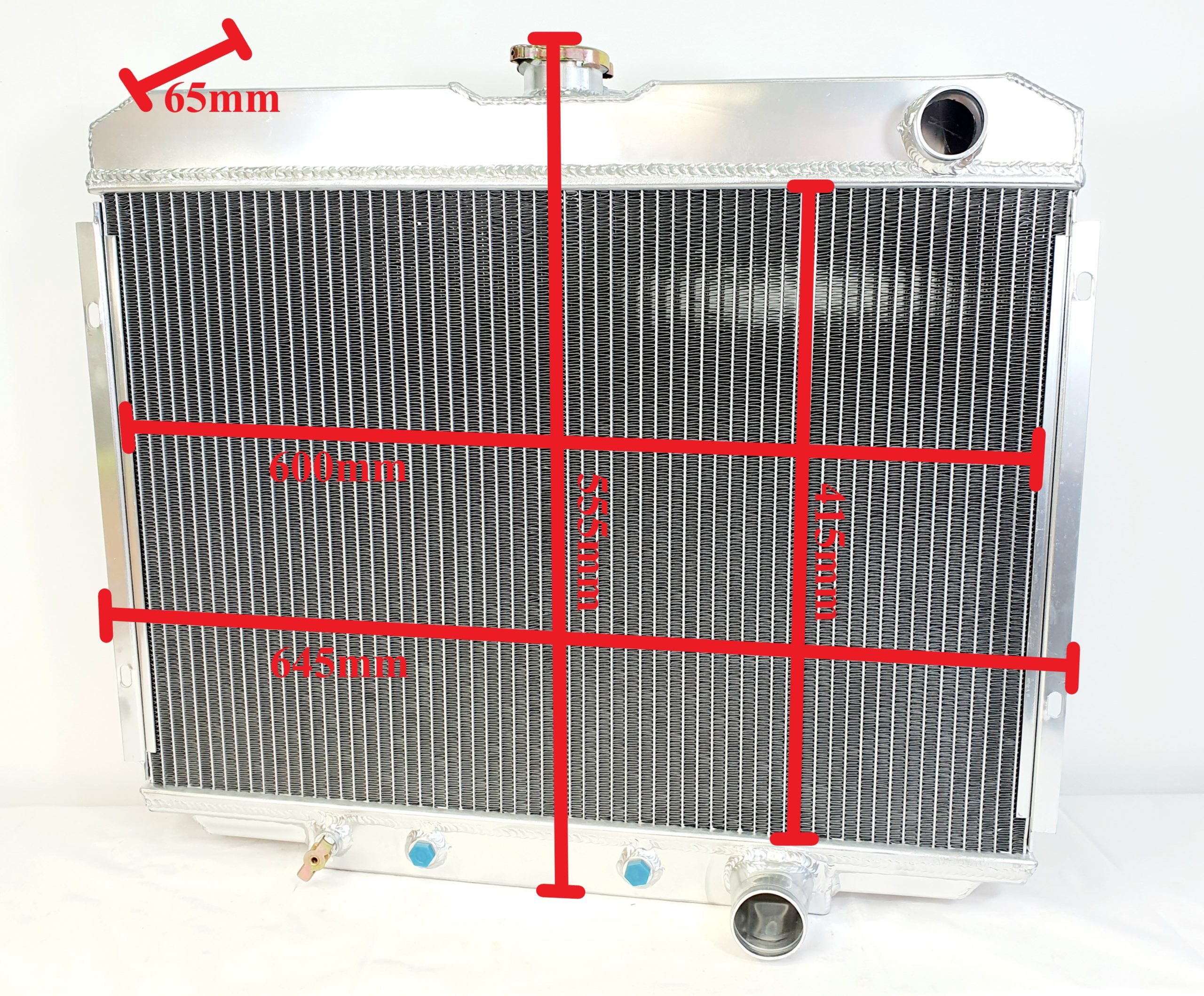 Radiateur Ford Mustang 67-70, Ford Galaxie 64-67, Mercury Cougar 67-70