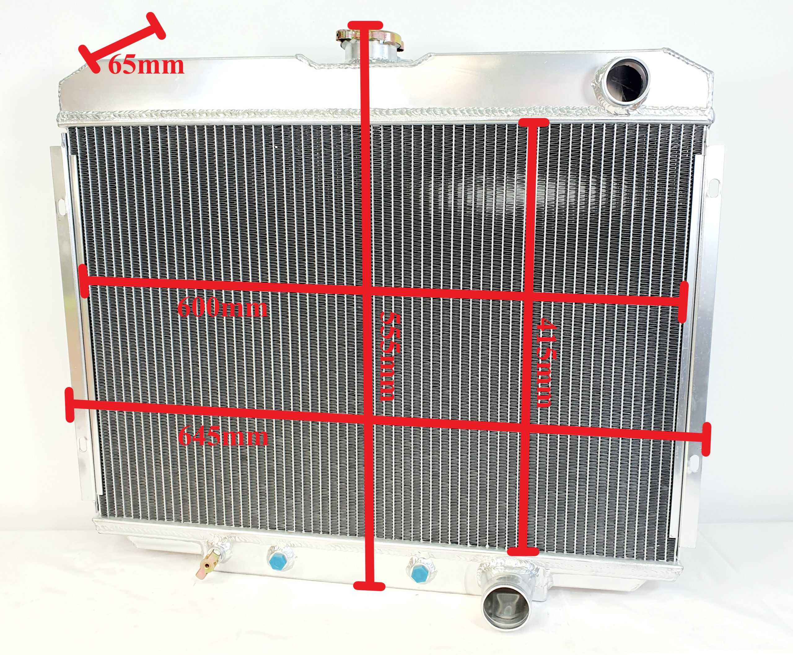 Radiateur Ford Mustang 67-70, Ford Galaxie 64-67, Mercury Cougar 67-70