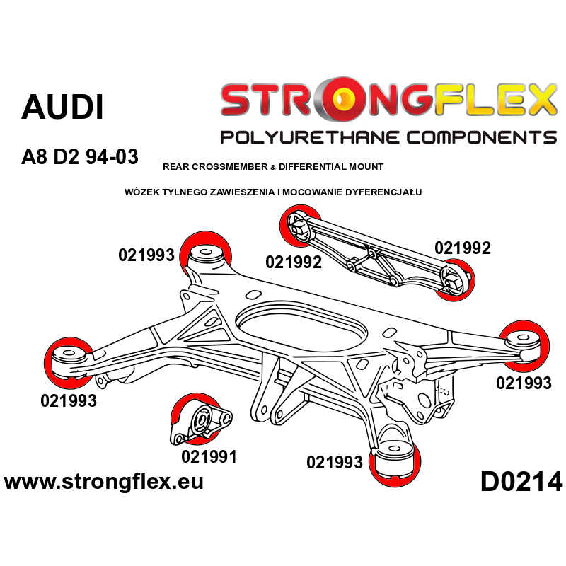 Rear subframe bushing KIT