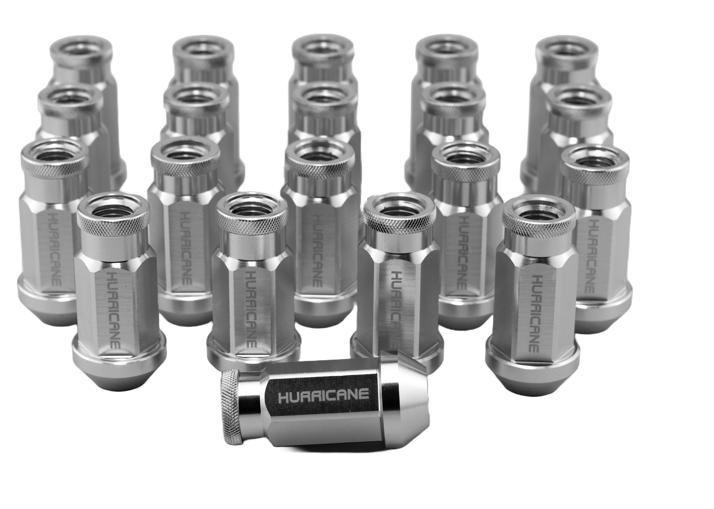 Ecrou de roue Aluminium Argenté M12x1,5 (50mm)