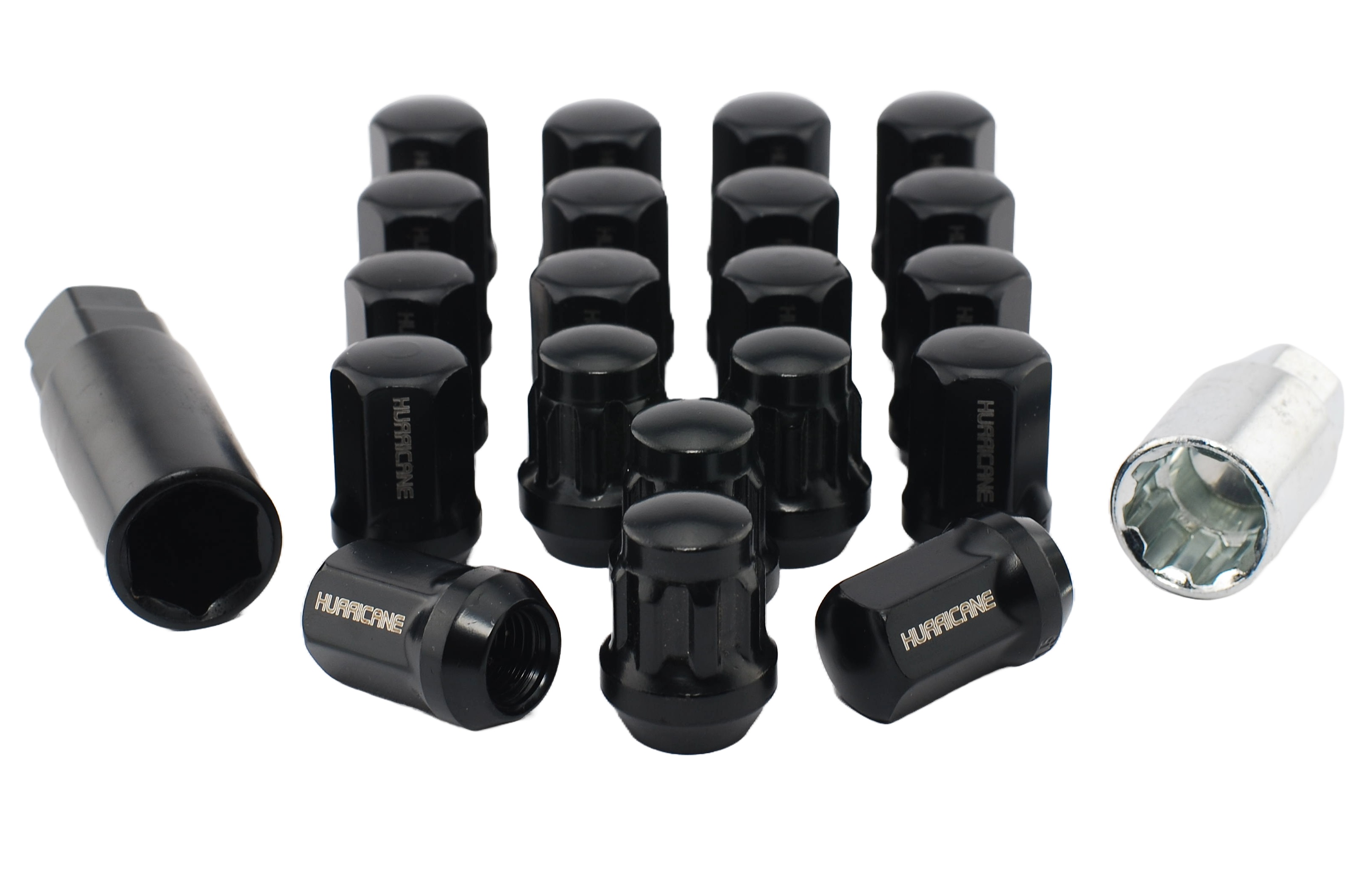 Ecrou de roue Noir M12x1,25 (32mm)