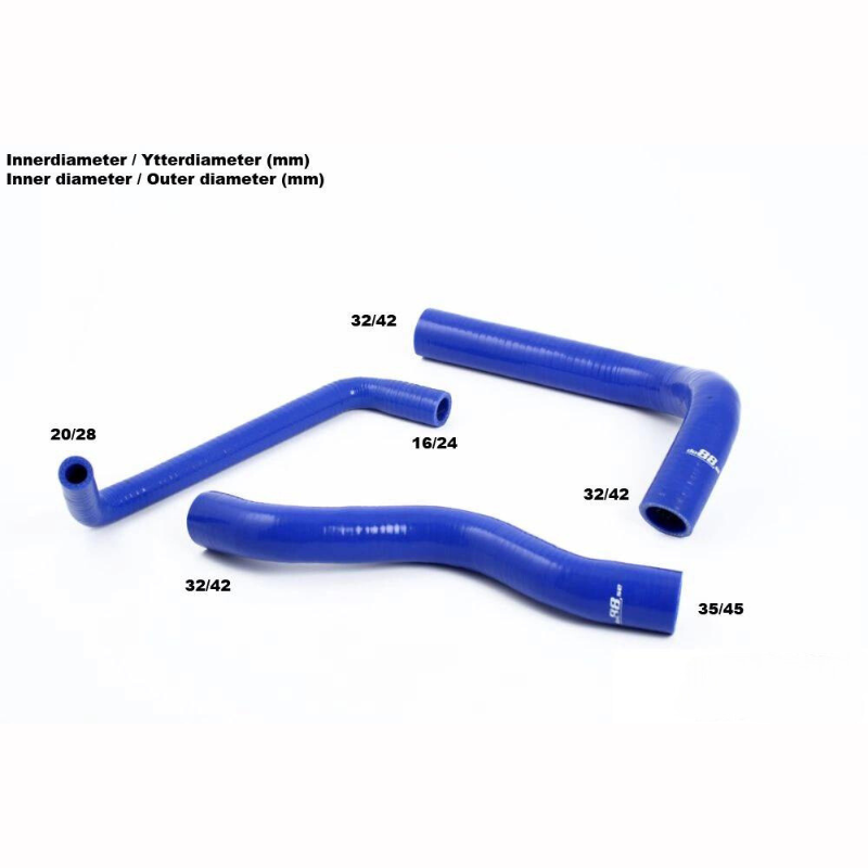 Durites de radiateur Volvo 240 bleues
