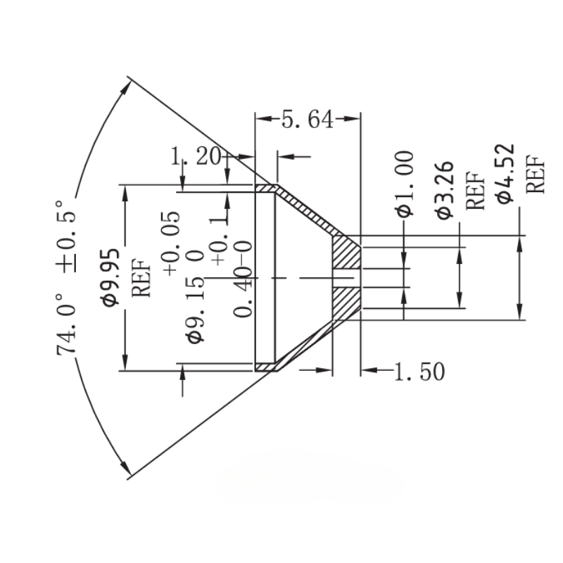 Adaptateur de restriction d'huile 1,0 mm AN4