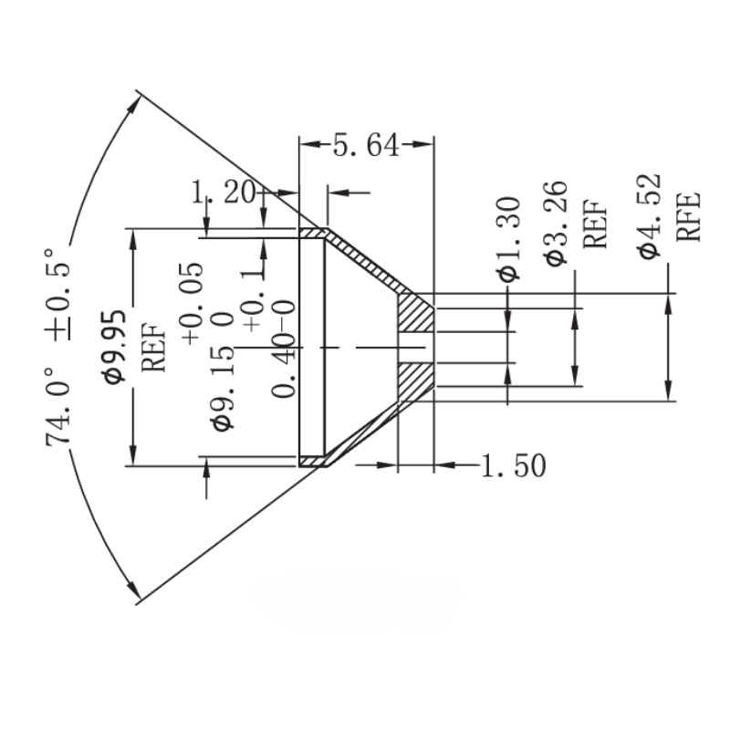 Adaptateur de restriction d'huile 1,3mm AN4