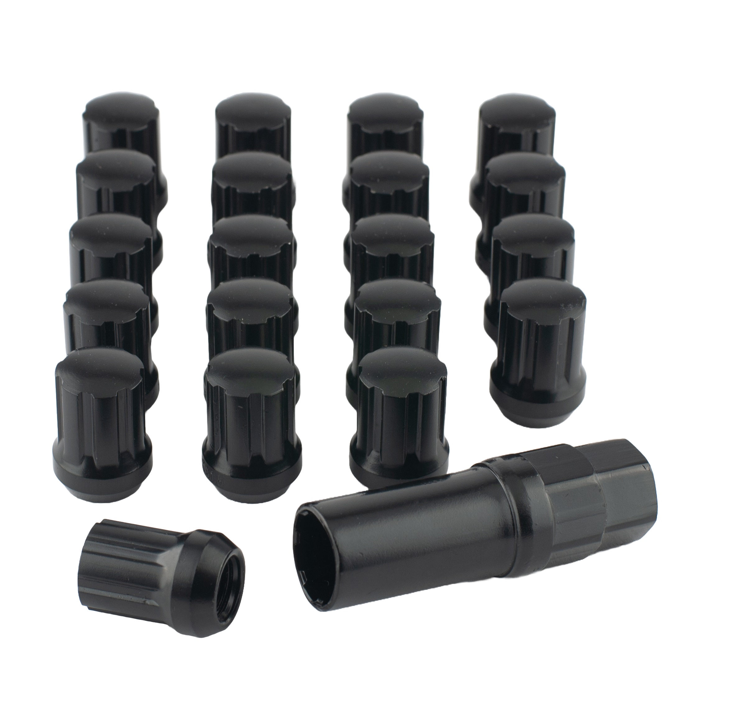 Kit d'écrous de roue modèle de blocage Noir M12x1,25