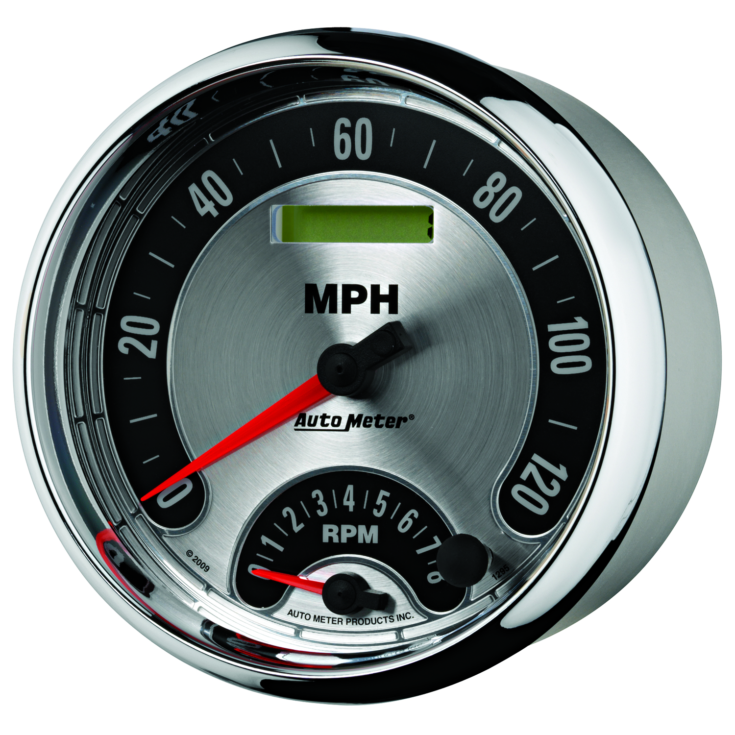 5" Tachometer/Speedometer Combo, 8k Rpm/120 Mph, American Muscle