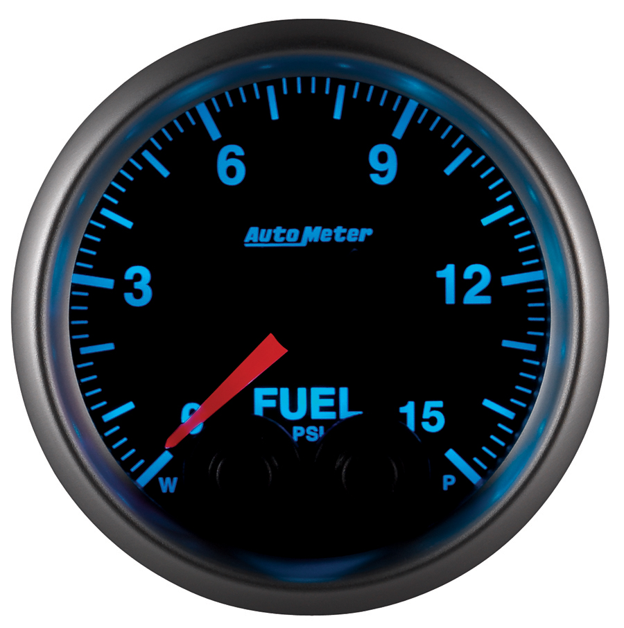 2-1/16" Fuel Pressure, 0-15 Psi, Elite
