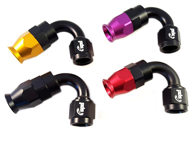 Fin de tuyau d'AN8 120 ° PTFE