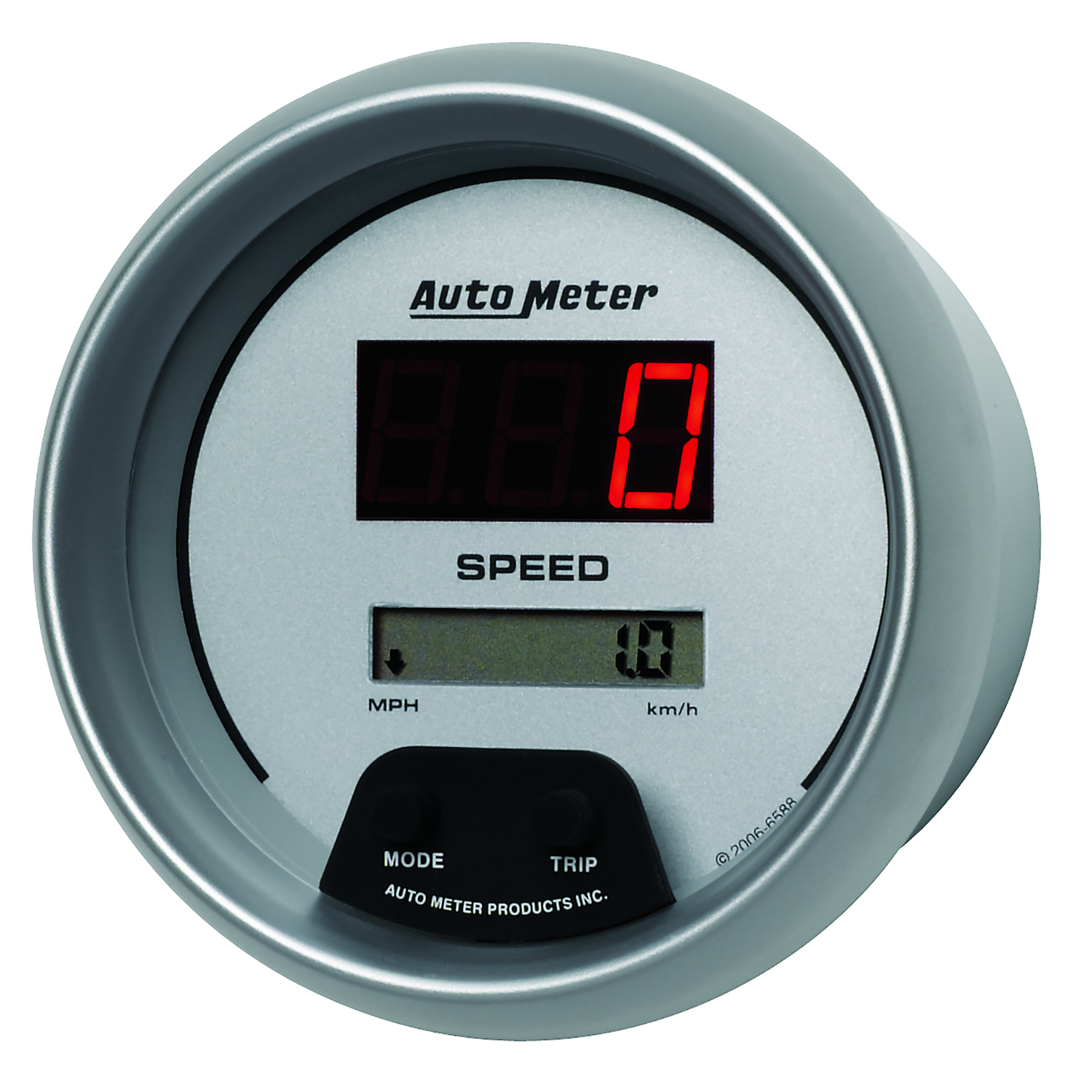 3-3/8" Speedometer, 0-260 Mph / 0-260 Km/H, Ultra-Lite Digital