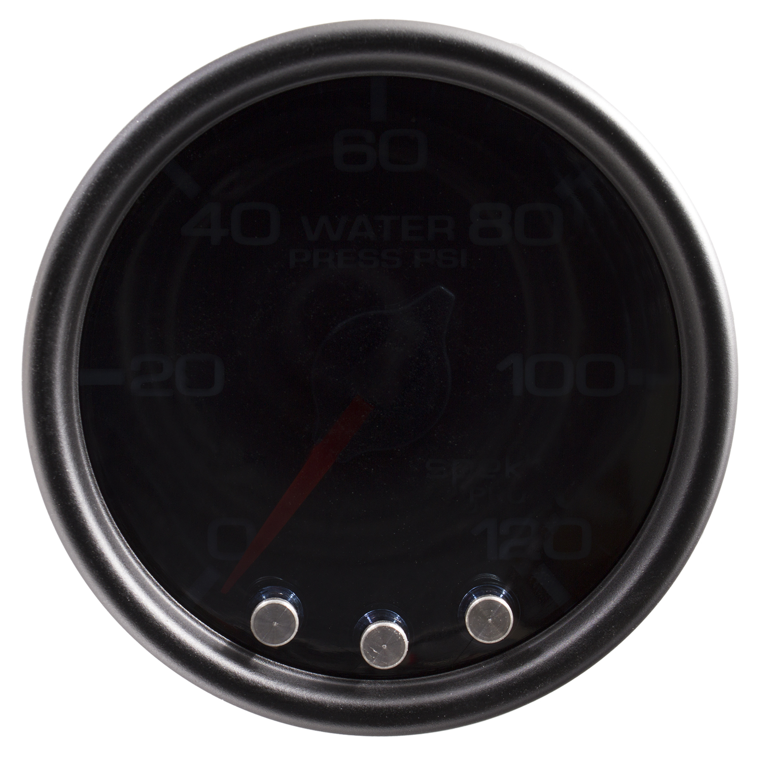 2-1/16" Water Pressure, 0-120 Psi, Spek-Pro, Black/Black