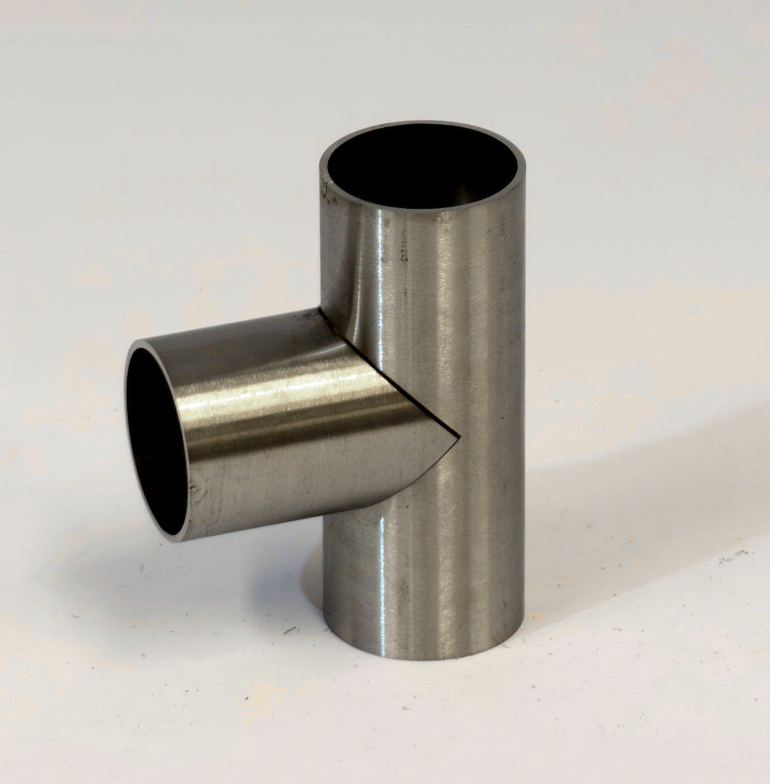 Découpe 90° Ø35,0mm-Ø35,0mm Inox