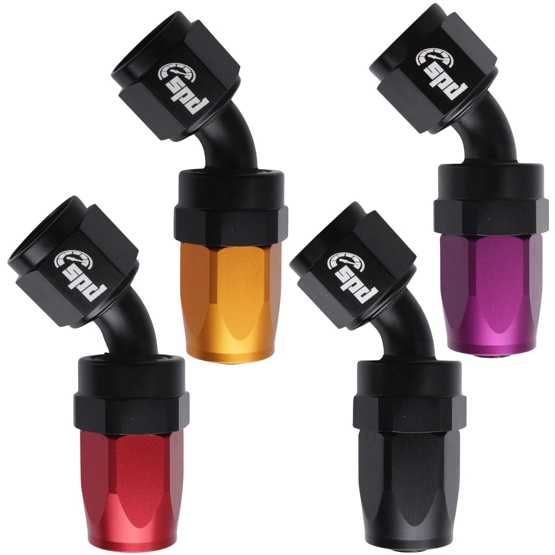 Fin de tuyau AN8 -45 °