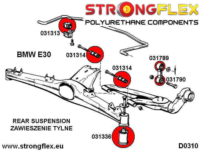 Kit de bush Suspension complet