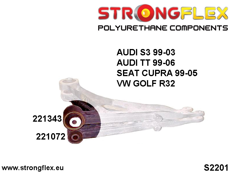 Kit de buisson de suspension avant Sport