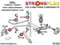Kit de brousse de suspension avant et arrière pleine