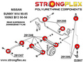 Kit de buisson de suspension arrière Sport