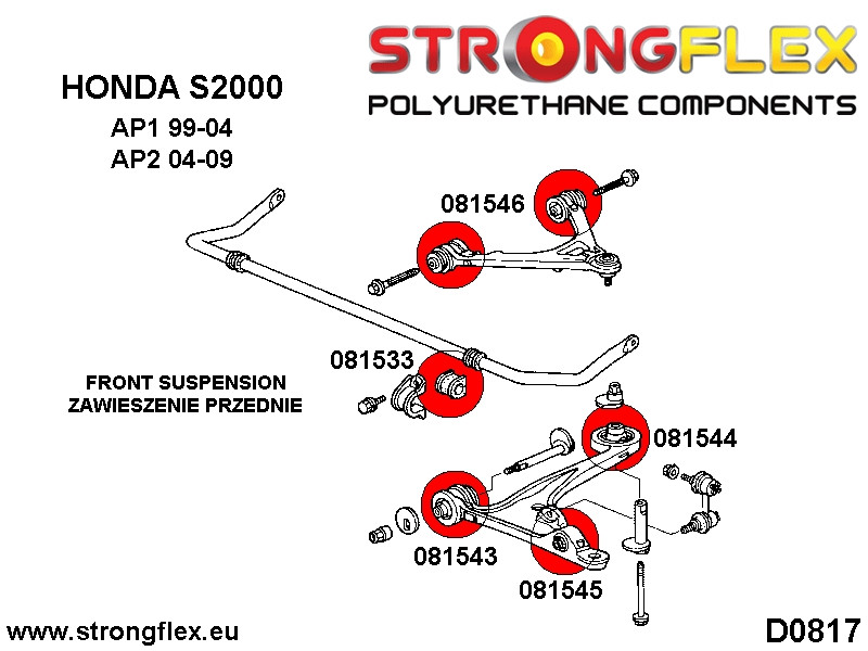 Kit de brousse de suspension complète AP1