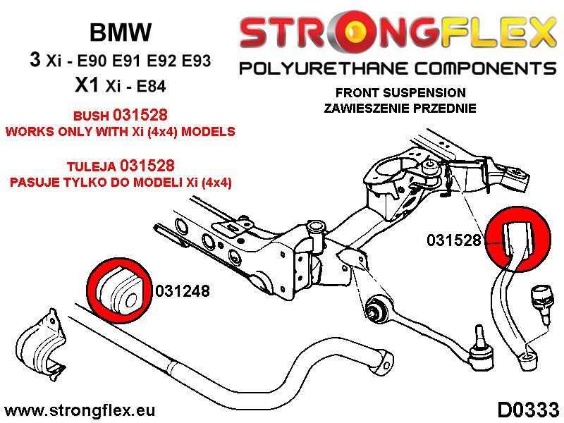 Bush Wishbone avant Xi 4x4