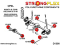 Kit de buisson en polyuréthane à suspension complet Sport