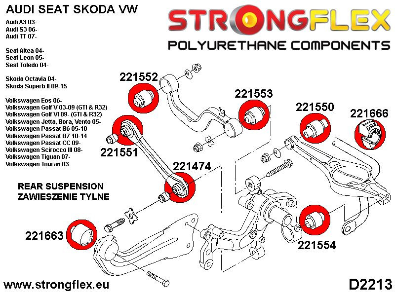 Suspension arrière - Sport de brousse à bras intérieur inférieur