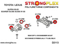 SUPPORT TOYOTA SUPRA MKIV DIFF DIFF - ARRIÈRE
