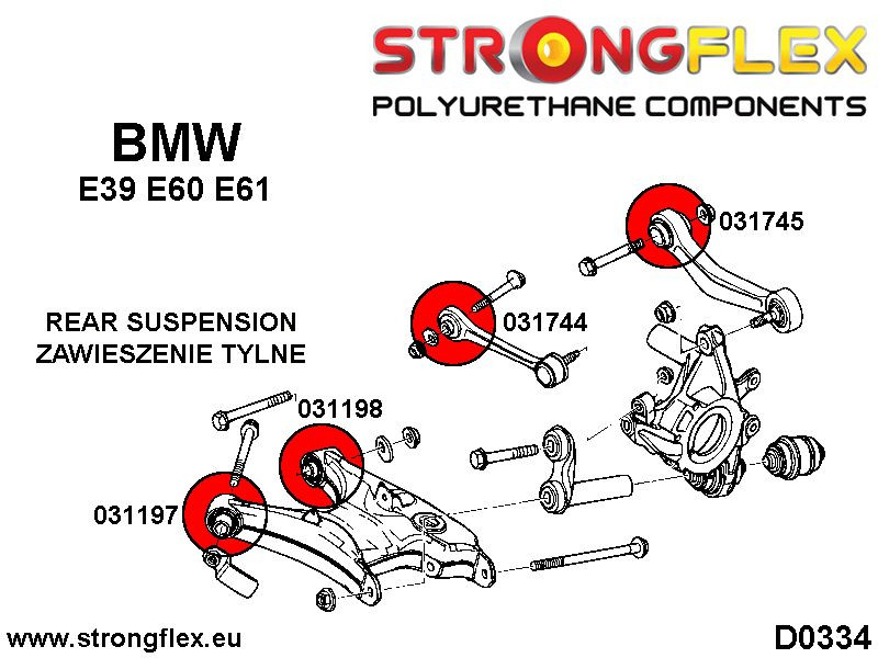 Kit de buisson de suspension complet E39 Sedan Sport