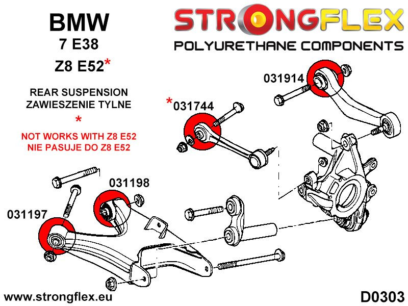 Kit de bush Suspension complet