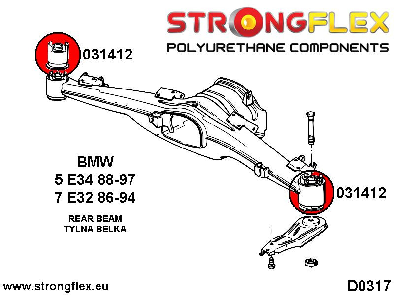 Kit de brousse de suspension arrière