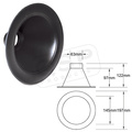 Inlet 63mm Noir