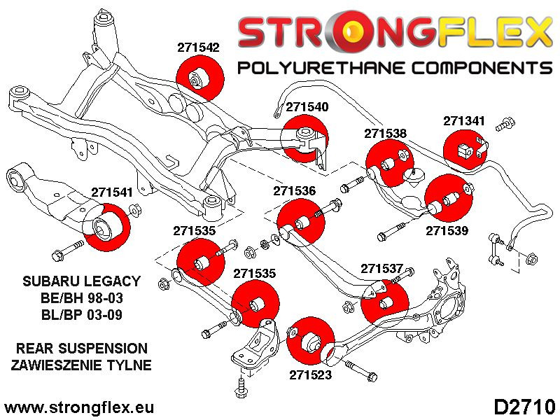 Kit de bush Suspension complet