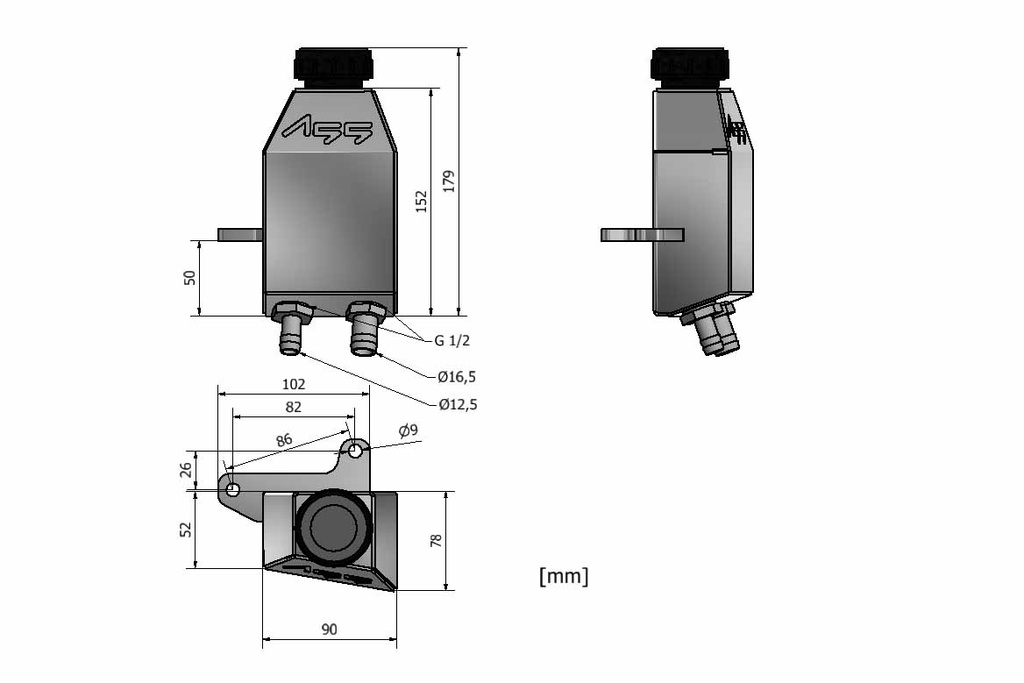 Réservoir d'huile de cul BMW E36 (M50)