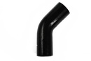 Tuyau en silicone noir 45 degrés 3,75 '' (95mm)