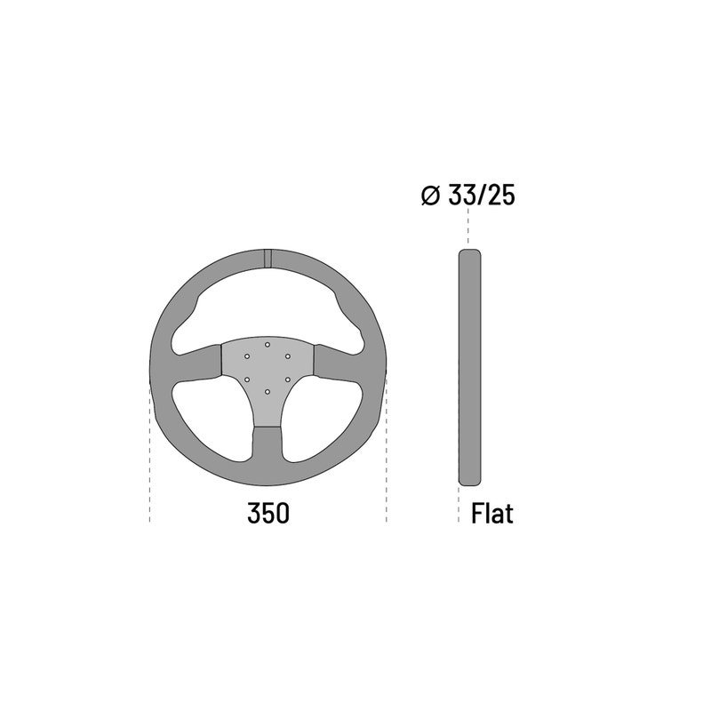 Sparco R350 Volant en daim