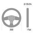 Sparco P300 Volant en daim