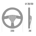 Sparco R323 Volant en daim