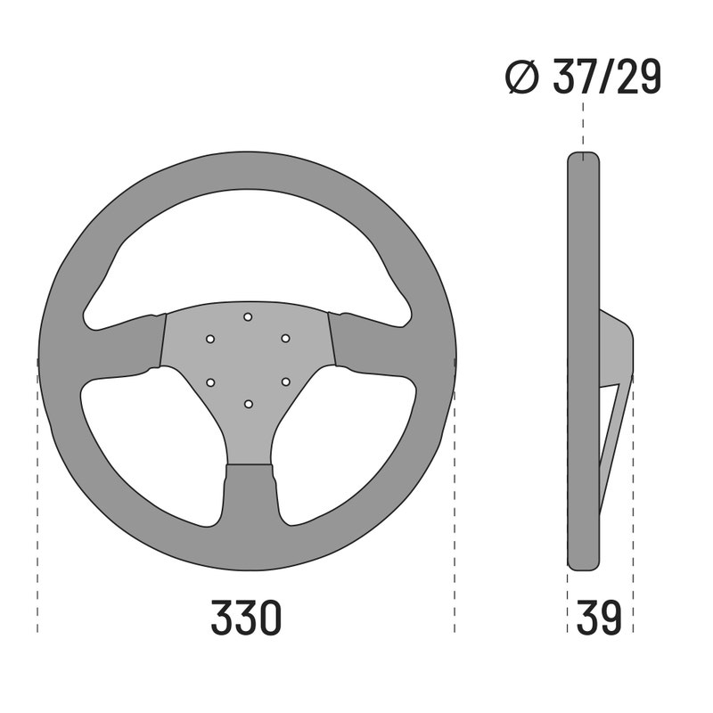 Sparco R383 Volant en daim