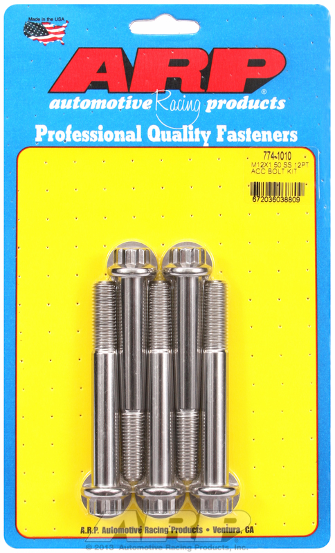 ARP Bolt Kit M12 x 1.50 x 90 SS 12PT