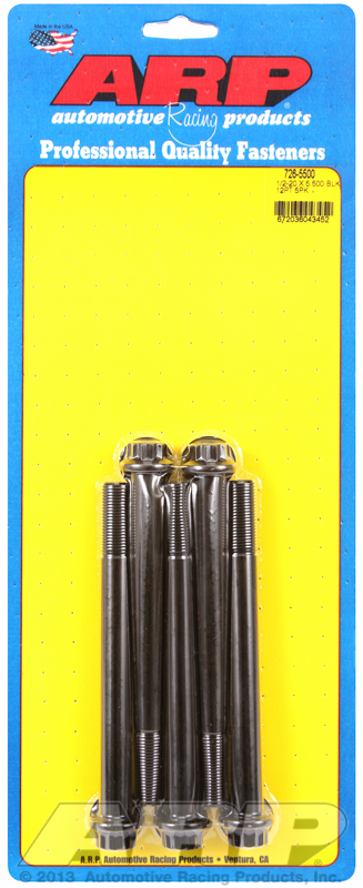 ARP Bolt Kit 1/2-20 x 5.500 Black Oxide 12PT