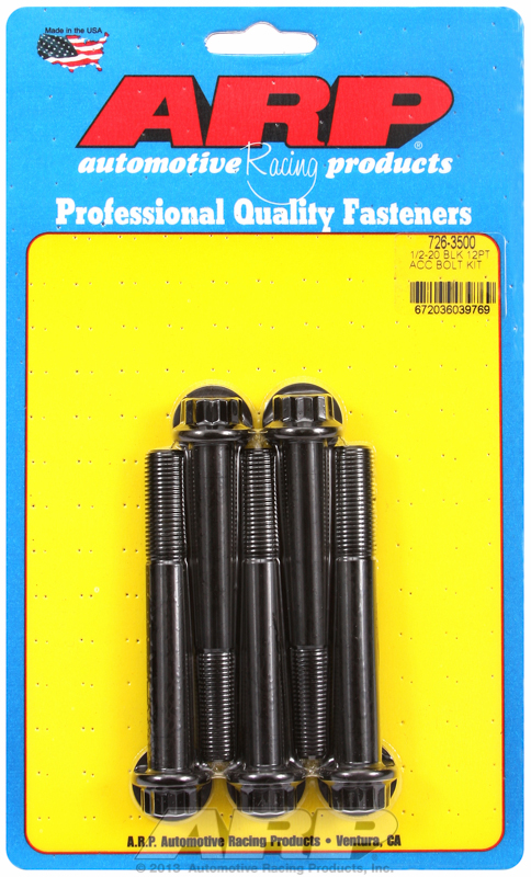 ARP Bolt Kit 1/2-20 x 3.500 Black Oxide 12PT