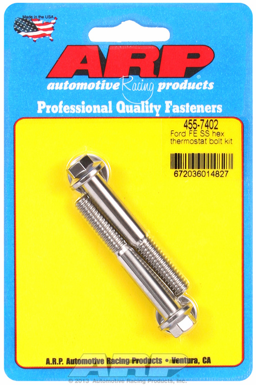 Ford FE SS hex thermostat bolt kit