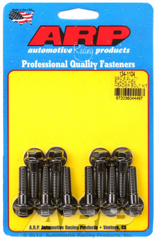 ARP Header Bolt Kit Chevy SB 6.2L LT1 Black Hex