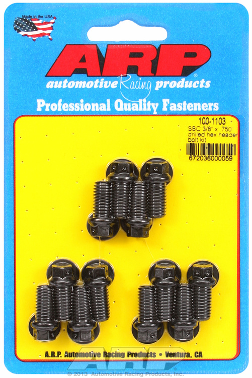ARP Header Bolt Kit Chevy 3/8x0.750" Drilled Hex