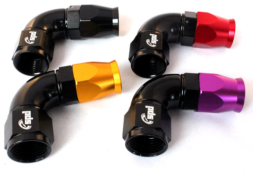 Tuyau AN8 fin 90 flux complet PTFE